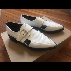 Zara white pointy brogues size 9